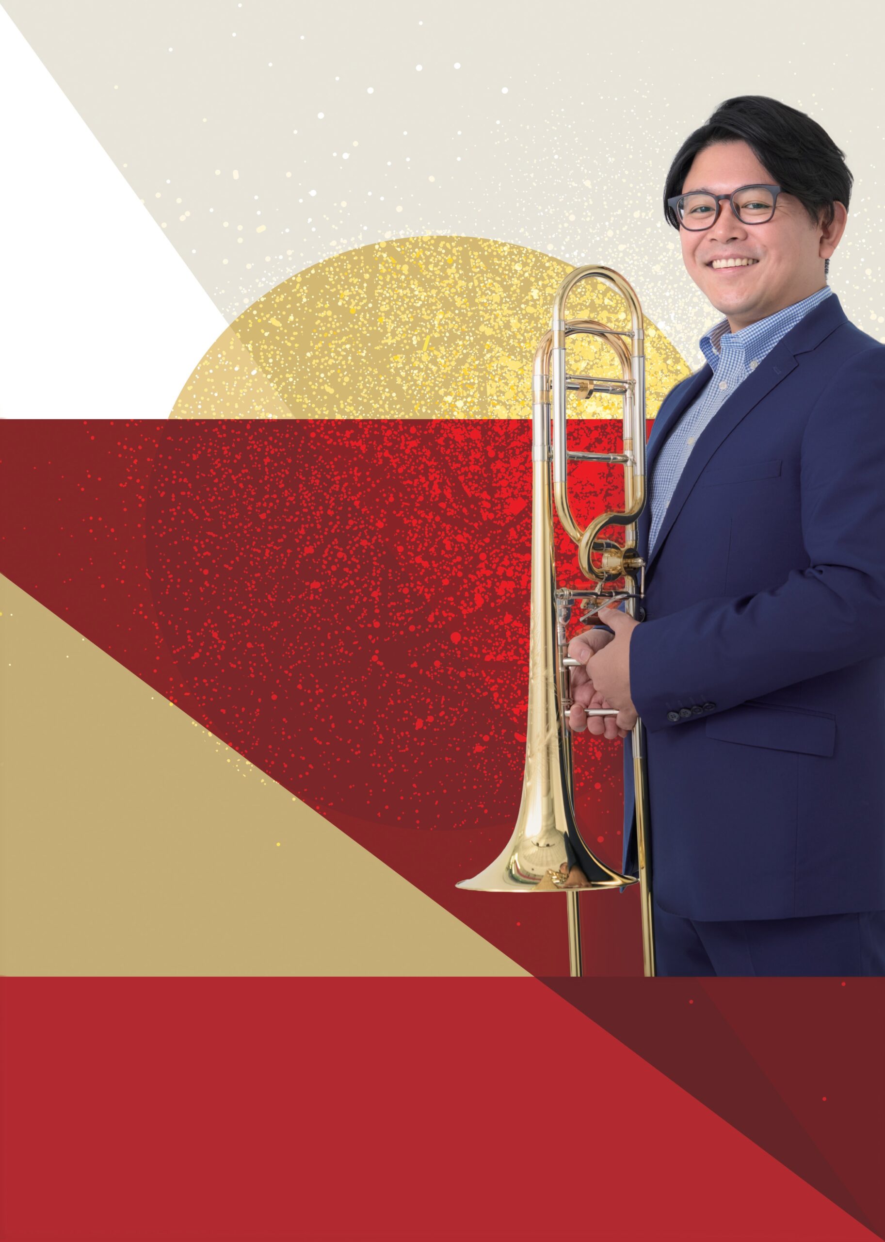 玉木優 トロンボーンを手にした公演ビジュアル